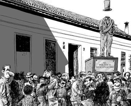 El monumento al político desconocido, por Idígoras y Pachi