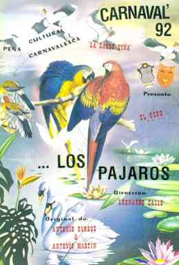 Portada del libreto del coro "Los Pjaros", 1992