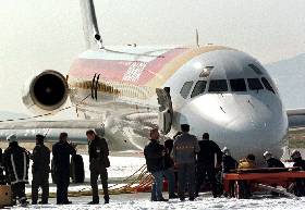 El avin de Iberia en su aterrizaje de emergencia en Ginebra
