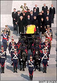 "La Quinta Angustia", marcha fnebre en el entierro de S.A.R. la Condesa de Barcelona 